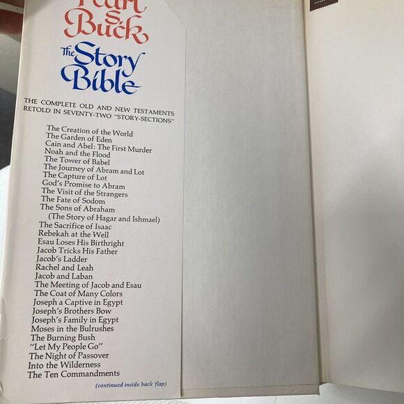 The Story Bible by Pearl S. Buck Vintage 1971 Hardcover  Dust Cover‎ Pulitzer - Picture 6 of 7